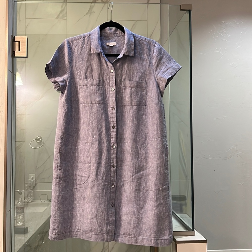 J Jill linen shirt dress